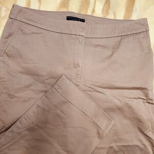 APOSTROPHE Stretch Womens Size 12 Capri Beige‎ Pants (34x22)